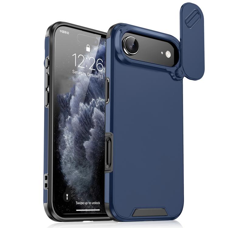 For iPhone Air Sliding Camshield TPU + PC Phone Case(Blue) - iPhone Air Cases by buy2fix | Online Shopping UK | buy2fix