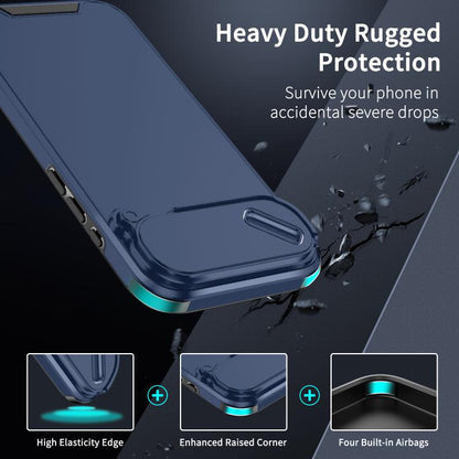For iPhone Air Sliding Camshield TPU + PC Phone Case(Blue) - iPhone Air Cases by buy2fix | Online Shopping UK | buy2fix