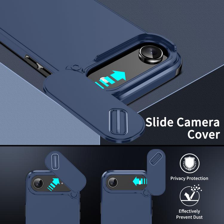 For iPhone Air Sliding Camshield TPU + PC Phone Case(Blue) - iPhone Air Cases by buy2fix | Online Shopping UK | buy2fix