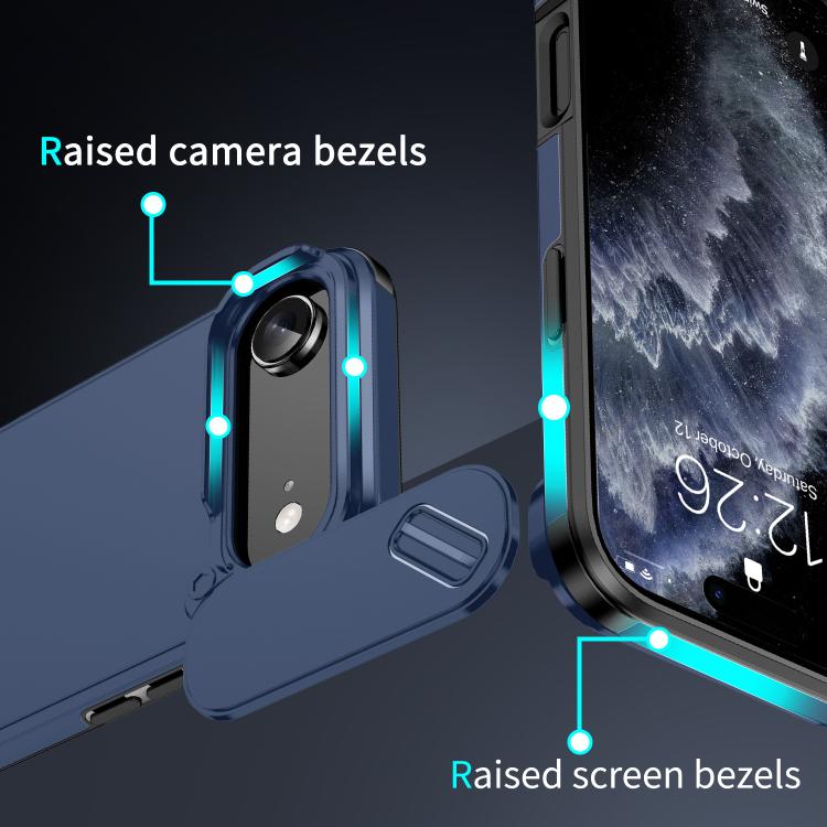 For iPhone Air Sliding Camshield TPU + PC Phone Case(Blue) - iPhone Air Cases by buy2fix | Online Shopping UK | buy2fix