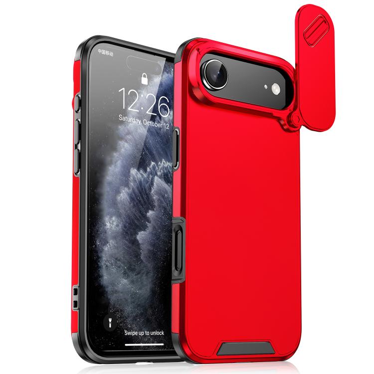 For iPhone Air Sliding Camshield TPU + PC Phone Case(Red) - iPhone Air Cases by buy2fix | Online Shopping UK | buy2fix