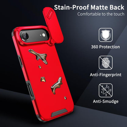 For iPhone Air Sliding Camshield TPU + PC Phone Case(Red) - iPhone Air Cases by buy2fix | Online Shopping UK | buy2fix