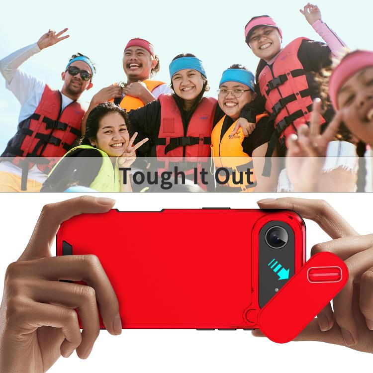 For iPhone Air Sliding Camshield TPU + PC Phone Case(Red) - iPhone Air Cases by buy2fix | Online Shopping UK | buy2fix