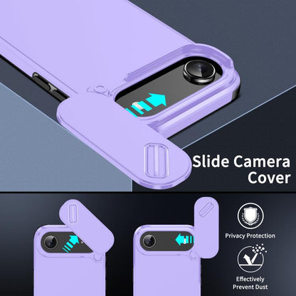 For iPhone Air Sliding Camshield TPU + PC Phone Case(Purple) - iPhone Air Cases by buy2fix | Online Shopping UK | buy2fix