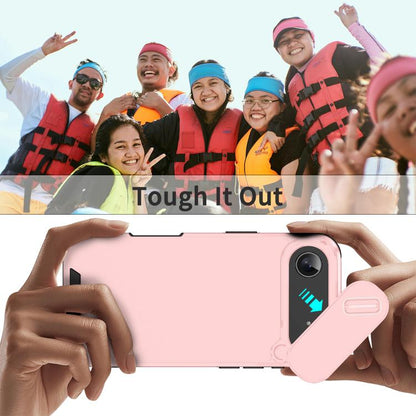 For iPhone Air Sliding Camshield TPU + PC Phone Case(Pink) - iPhone Air Cases by buy2fix | Online Shopping UK | buy2fix