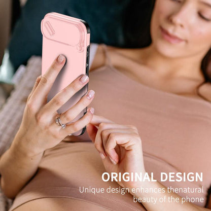 For iPhone Air Sliding Camshield TPU + PC Phone Case(Pink) - iPhone Air Cases by buy2fix | Online Shopping UK | buy2fix