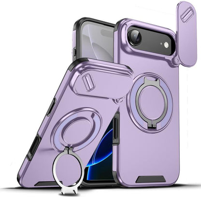 For iPhone Air Sliding Camshield Ring Holder Phone Case(Purple) - iPhone Air Cases by buy2fix | Online Shopping UK | buy2fix