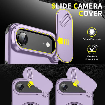 For iPhone Air Sliding Camshield Ring Holder Phone Case(Purple) - iPhone Air Cases by buy2fix | Online Shopping UK | buy2fix