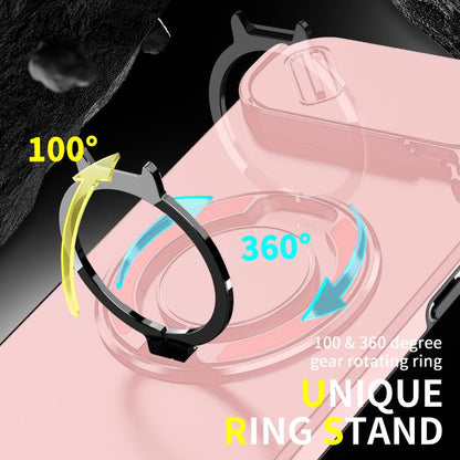 For iPhone Air Sliding Camshield Ring Holder Phone Case(Pink) - iPhone Air Cases by buy2fix | Online Shopping UK | buy2fix