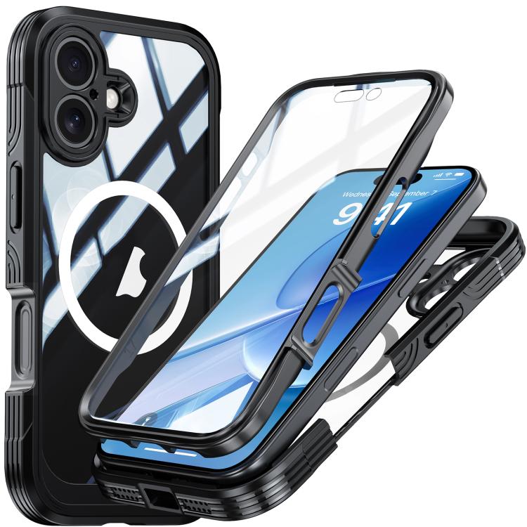 For iPhone 17 RedPepper Tempered Glass MagSafe Phone Case(Black) - iPhone 17 Cases by RedPepper | Online Shopping UK | buy2fix