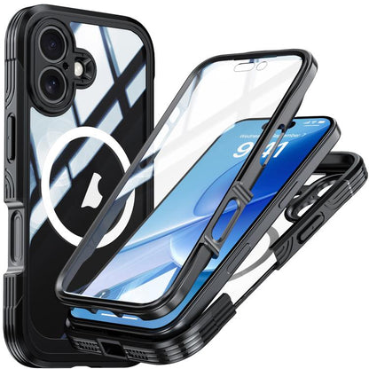 For iPhone 17 RedPepper Tempered Glass MagSafe Phone Case(Black) - iPhone 17 Cases by RedPepper | Online Shopping UK | buy2fix