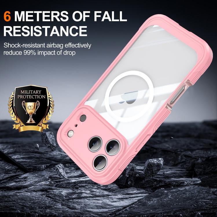 For iPhone 17 Pro RedPepper Tempered Glass MagSafe Phone Case(Pink) - iPhone 17 Pro Cases by RedPepper | Online Shopping UK | buy2fix