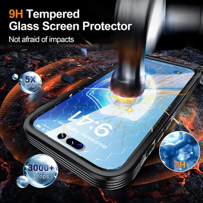 For iPhone 17 Pro Max RedPepper Tempered Glass MagSafe Phone Case(Black) - iPhone 17 Pro Max Cases by RedPepper | Online Shopping UK | buy2fix