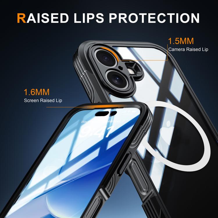 For iPhone 17 RedPepper Tempered Glass MagSafe Phone Case(Black) - iPhone 17 Cases by RedPepper | Online Shopping UK | buy2fix