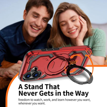 For iPhone 17 Cooling MagSafe Holder Phone Case(Red) - iPhone 17 Cases by buy2fix | Online Shopping UK | buy2fix