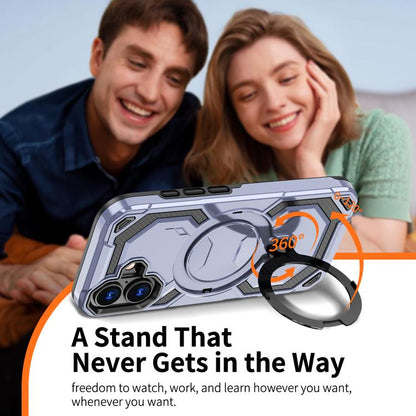 For iPhone 17 Cooling MagSafe Holder Phone Case(Light Purple) - iPhone 17 Cases by buy2fix | Online Shopping UK | buy2fix