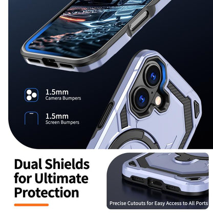 For iPhone 17 Cooling MagSafe Holder Phone Case(Light Purple) - iPhone 17 Cases by buy2fix | Online Shopping UK | buy2fix