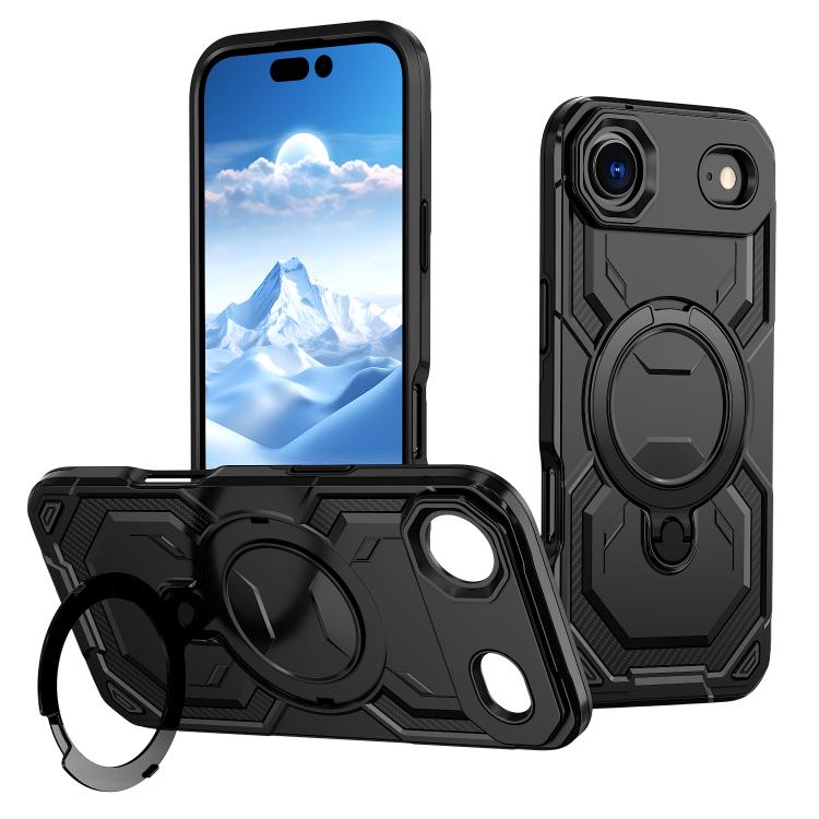 For iPhone Air Cooling MagSafe Holder Phone Case(Black) - iPhone Air Cases by buy2fix | Online Shopping UK | buy2fix