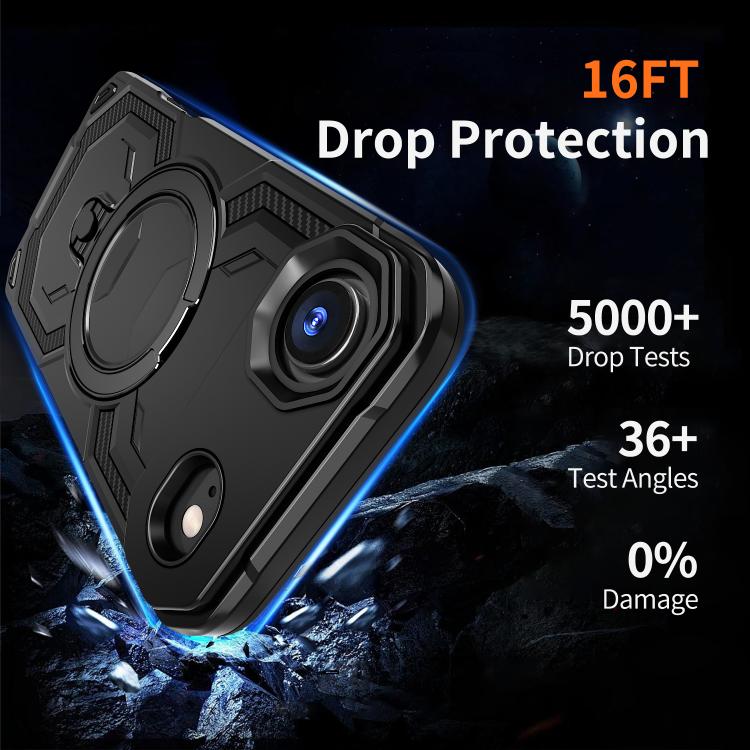 For iPhone Air Cooling MagSafe Holder Phone Case(Black) - iPhone Air Cases by buy2fix | Online Shopping UK | buy2fix