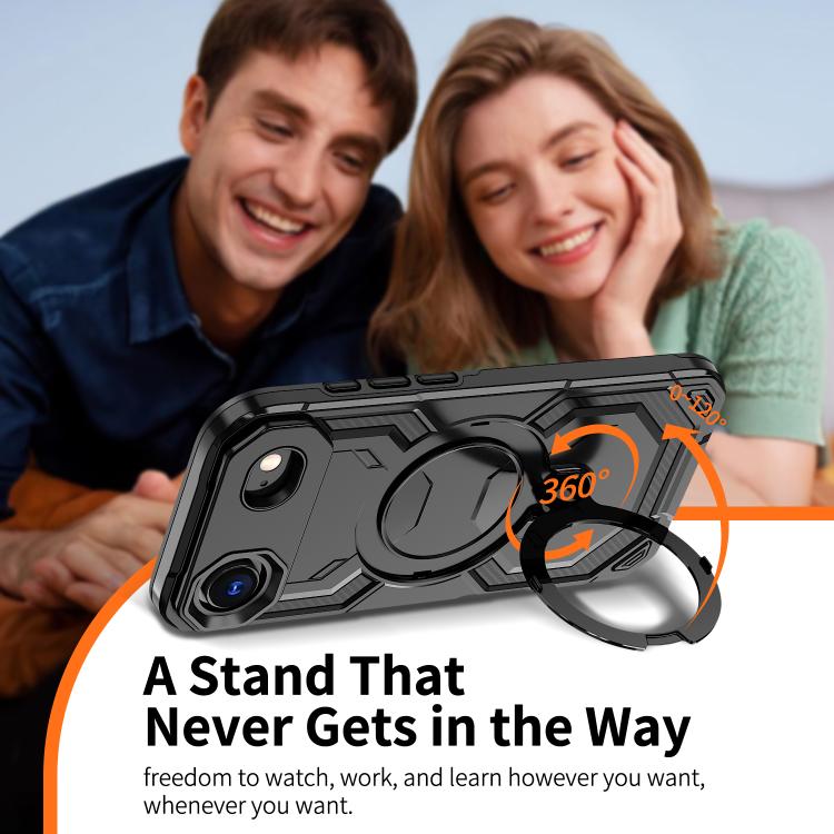 For iPhone Air Cooling MagSafe Holder Phone Case(Black) - iPhone Air Cases by buy2fix | Online Shopping UK | buy2fix