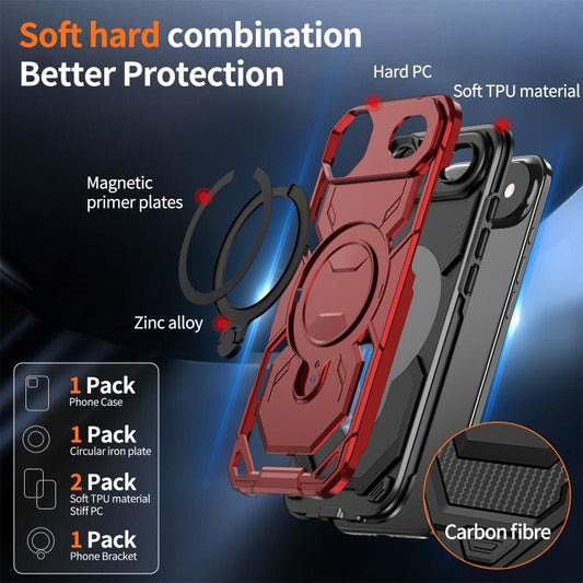 For iPhone Air Cooling MagSafe Holder Phone Case(Red) - iPhone Air Cases by buy2fix | Online Shopping UK | buy2fix