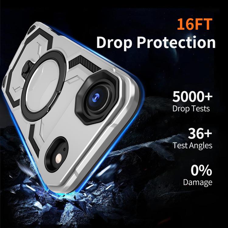 For iPhone Air Cooling MagSafe Holder Phone Case(Grey) - iPhone Air Cases by buy2fix | Online Shopping UK | buy2fix