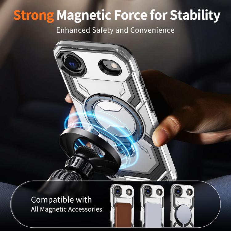 For iPhone Air Cooling MagSafe Holder Phone Case(Grey) - iPhone Air Cases by buy2fix | Online Shopping UK | buy2fix