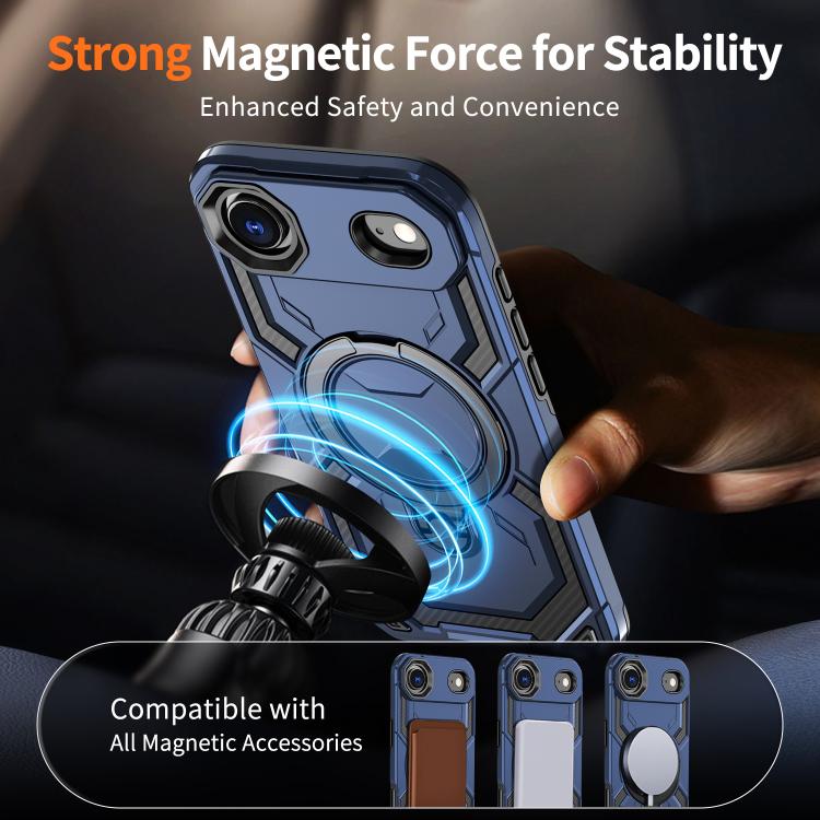 For iPhone Air Cooling MagSafe Holder Phone Case(Blue) - iPhone Air Cases by buy2fix | Online Shopping UK | buy2fix