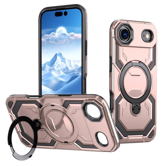 For iPhone Air Cooling MagSafe Holder Phone Case(Rose Gold) - iPhone Air Cases by buy2fix | Online Shopping UK | buy2fix