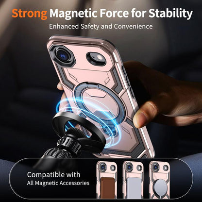 For iPhone Air Cooling MagSafe Holder Phone Case(Rose Gold) - iPhone Air Cases by buy2fix | Online Shopping UK | buy2fix