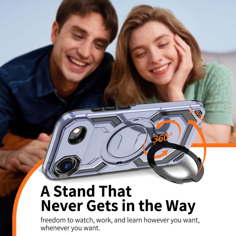 For iPhone Air Cooling MagSafe Holder Phone Case(Light Purple) - iPhone Air Cases by buy2fix | Online Shopping UK | buy2fix