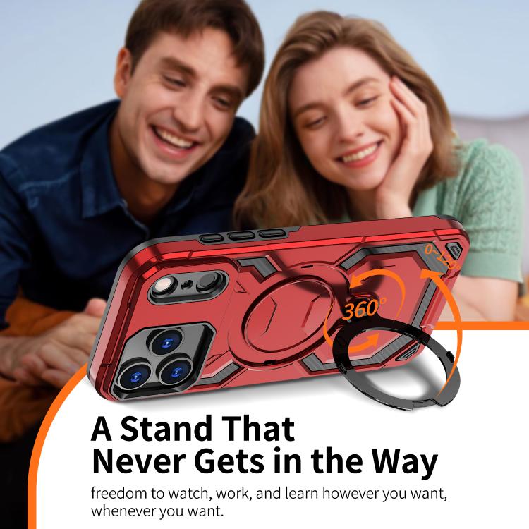 For iPhone 17 Pro Cooling MagSafe Holder Phone Case(Red) - iPhone 17 Pro Cases by buy2fix | Online Shopping UK | buy2fix