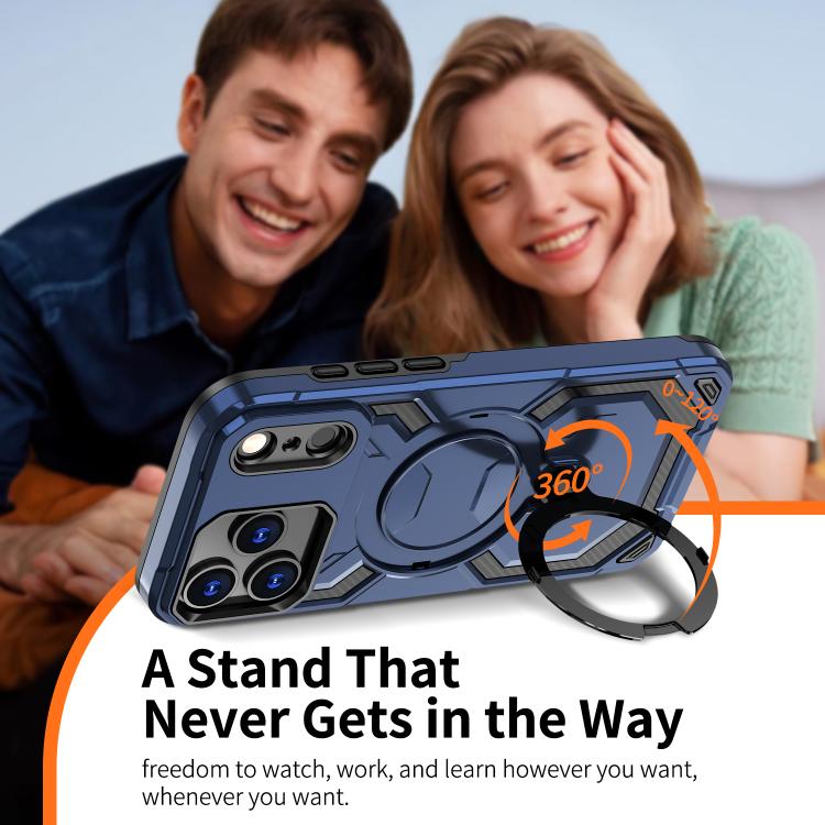 For iPhone 17 Pro Cooling MagSafe Holder Phone Case(Blue) - iPhone 17 Pro Cases by buy2fix | Online Shopping UK | buy2fix