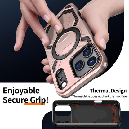 For iPhone 17 Pro Cooling MagSafe Holder Phone Case(Rose Gold) - iPhone 17 Pro Cases by buy2fix | Online Shopping UK | buy2fix
