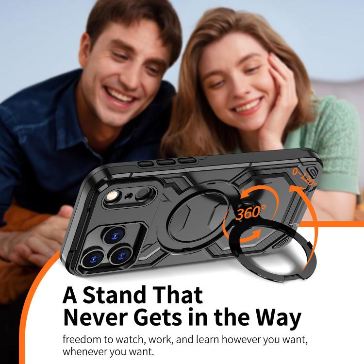 For iPhone 17 Pro Max Cooling MagSafe Holder Phone Case(Black) - iPhone 17 Pro Max Cases by buy2fix | Online Shopping UK | buy2fix