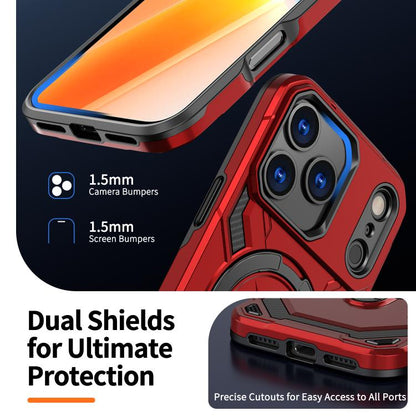 For iPhone 17 Pro Max Cooling MagSafe Holder Phone Case(Red) - iPhone 17 Pro Max Cases by buy2fix | Online Shopping UK | buy2fix