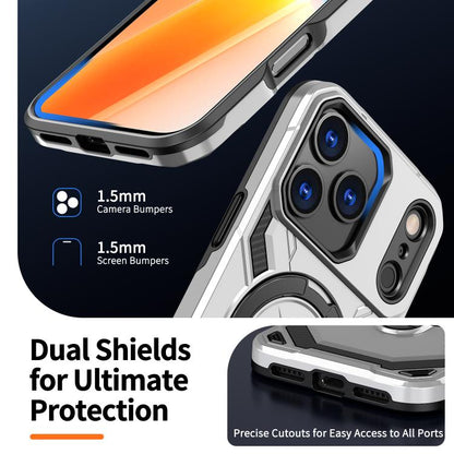 For iPhone 17 Pro Max Cooling MagSafe Holder Phone Case(Grey) - iPhone 17 Pro Max Cases by buy2fix | Online Shopping UK | buy2fix