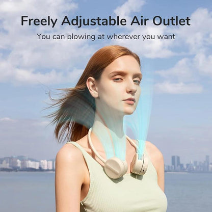 JisuLife FA25 Outdoor Sports Portable Neck Fan Life1(Brown) - Electric Fans by Jisulife | Online Shopping UK | buy2fix