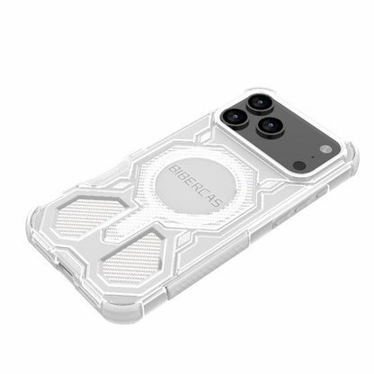 For iPhone 17 Pro Max BIBERCAS Transparent Color Series MagSafe Air Bag Shockproof Phone Case(Blue) - iPhone 17 Pro Max Cases by BIBERCAS | Online Shopping UK | buy2fix