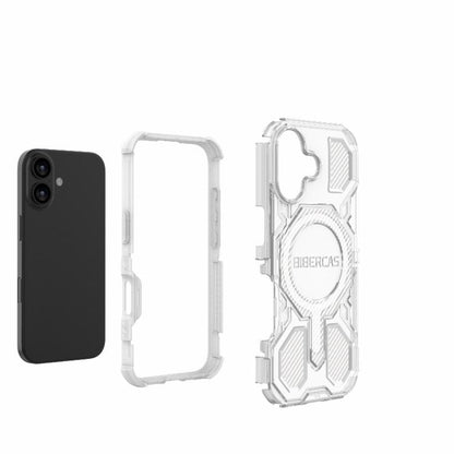 For iPhone 17 BIBERCAS Transparent Color Series MagSafe Air Bag Shockproof Phone Case(Blue) - iPhone 17 Cases by BIBERCAS | Online Shopping UK | buy2fix