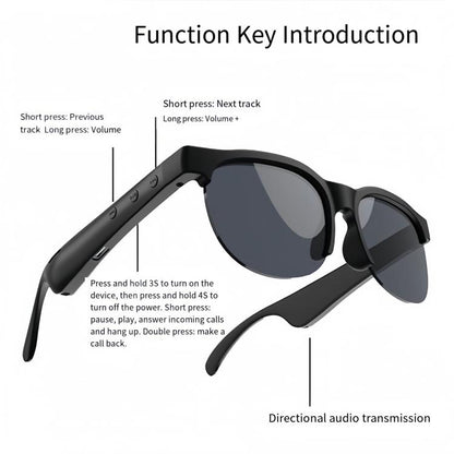 J100 Smart Audio Bluetooth Earphone Sunglasses - Bluetooth Earphone by buy2fix | Online Shopping UK | buy2fix