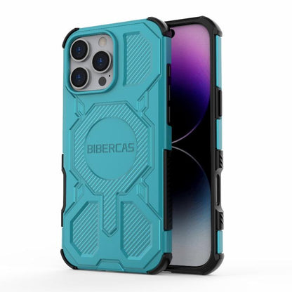 For iPhone 16 Pro Max BIBERCAS Real Color Series MagSafe Shockproof Phone Case(Green) - iPhone 16 Pro Max Cases by BIBERCAS | Online Shopping UK | buy2fix