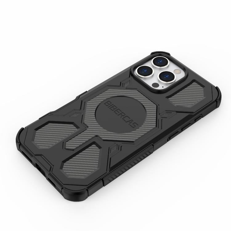 For iPhone 16 Pro Max BIBERCAS Real Color Series MagSafe Shockproof Phone Case(Black) - iPhone 16 Pro Max Cases by BIBERCAS | Online Shopping UK | buy2fix