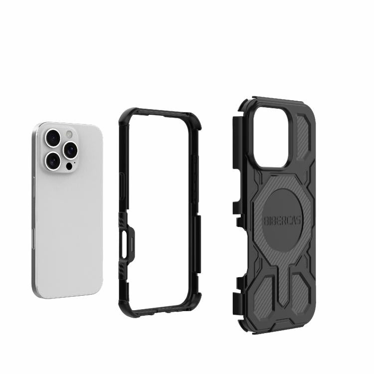 For iPhone 16 Pro BIBERCAS Real Color Series MagSafe Shockproof Phone Case(Pink) - iPhone 16 Pro Cases by BIBERCAS | Online Shopping UK | buy2fix