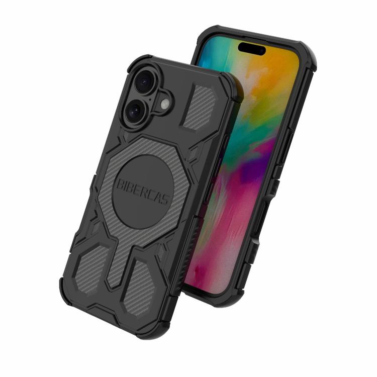 For iPhone 16 BIBERCAS Real Color Series MagSafe Shockproof Phone Case(Blue) - iPhone 16 Cases by BIBERCAS | Online Shopping UK | buy2fix
