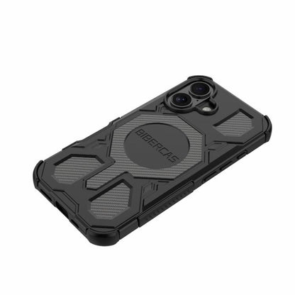 For iPhone 16 BIBERCAS Real Color Series MagSafe Shockproof Phone Case(Gray) - iPhone 16 Cases by BIBERCAS | Online Shopping UK | buy2fix