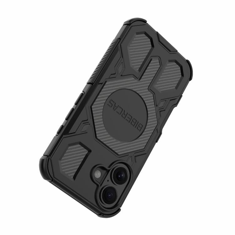 For iPhone 16 BIBERCAS Real Color Series MagSafe Shockproof Phone Case(Gray) - iPhone 16 Cases by BIBERCAS | Online Shopping UK | buy2fix