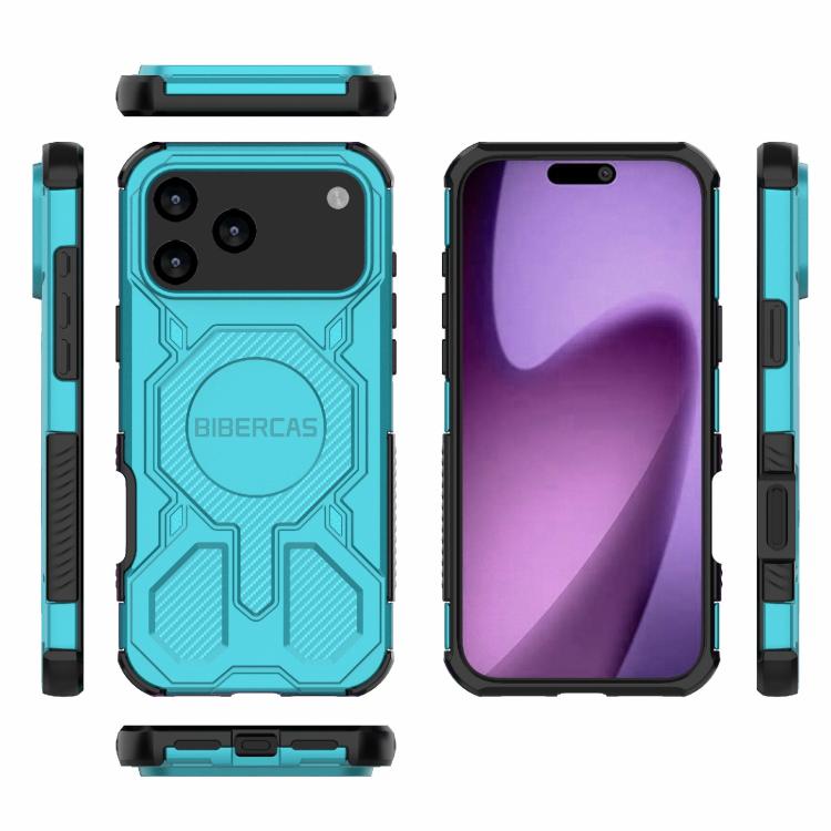 For iPhone 17 Pro Max BIBERCAS Real Color Series MagSafe Shockproof Phone Case(Green) - iPhone 17 Pro Max Cases by BIBERCAS | Online Shopping UK | buy2fix