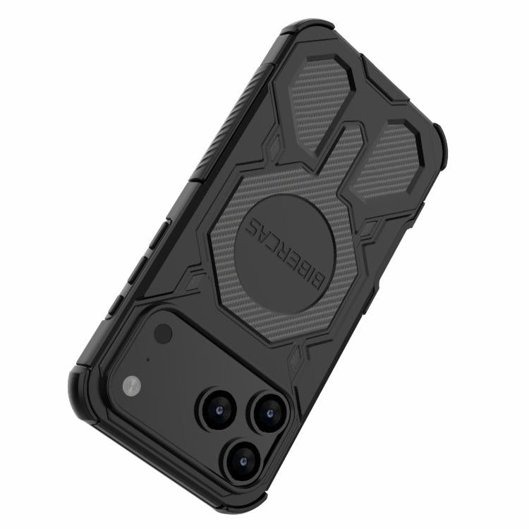 For iPhone 17 Pro Max BIBERCAS Real Color Series MagSafe Shockproof Phone Case(Black) - iPhone 17 Pro Max Cases by BIBERCAS | Online Shopping UK | buy2fix