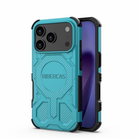 For iPhone 17 Pro BIBERCAS Real Color Series MagSafe Shockproof Phone Case(Green) - iPhone 17 Pro Cases by BIBERCAS | Online Shopping UK | buy2fix